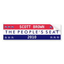 Scott Brown The People's Seat 2010 Bumper Sticker