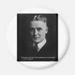 Scott Fitzgerald "Love/Beginning" Quote Gifts Etc Fridge Magnet