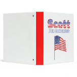 Scott for Congress Patriotic American Flag binders