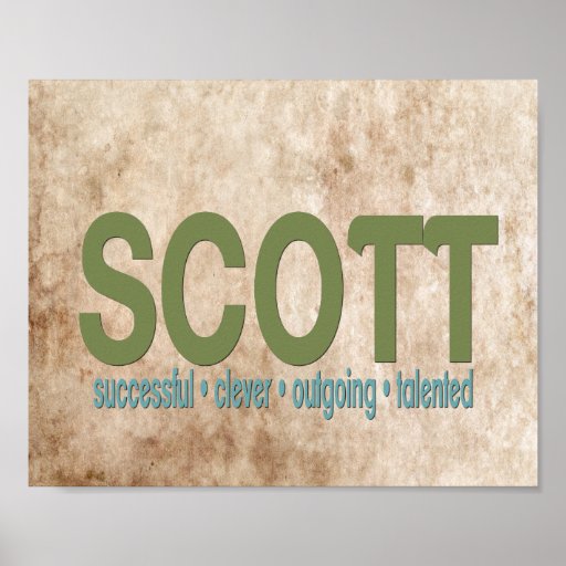 scott-name-meaning-print-zazzle