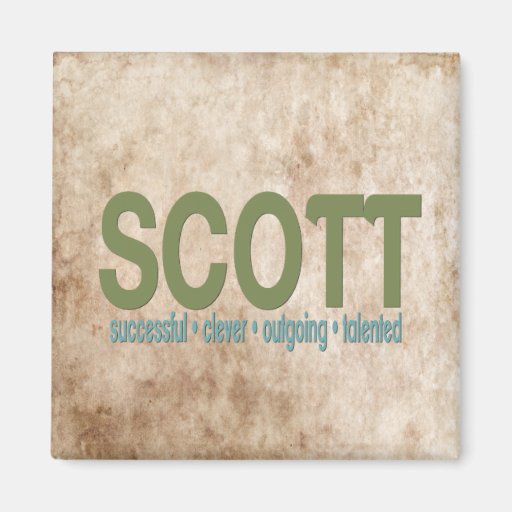 { Scott } Name Meaning Refrigerator Zazzle