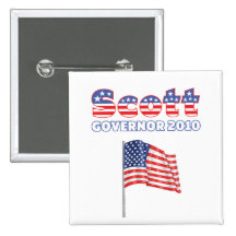 Scott Patriotic American Flag 2010 Elections Pins