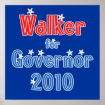 Scott Walker for Governor 2010 Star Design Posters