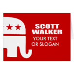 SCOTT WALKER FOR GOVERNOR GREETING CARD