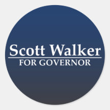 Scott Walker for Governor Stickers