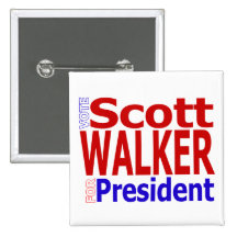 Scott Walker for President Button