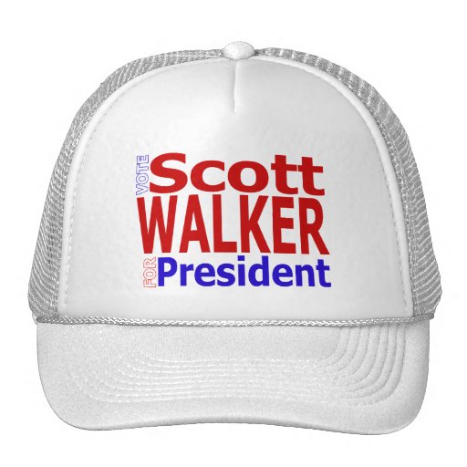 Scott Walker for President Truckers Hat