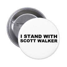 Scott Walker I Stand Buttons
