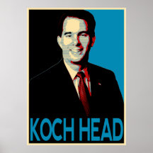 Scott Walker -- Koch Head Print