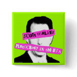 Scott Walker Plutocracy in the USA Pinback Button