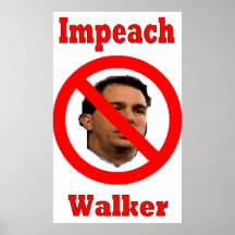 Scott Walker protest poster