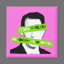 Scott Walker The "Dubya" in Wisconsin magnets