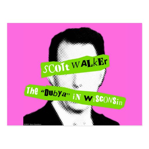 Scott Walker The "Dubya" in Wisconsin Postcards