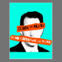 Scott Walker Your Governor on Koch postcards