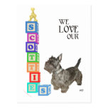 Scottie Alphabet Blocks Post Card