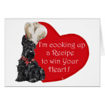 Scottie Chef  Valentine Greeting Cards
