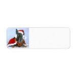 Scottie Claus Return Address Label