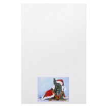 Scottie Claus Stationery Design