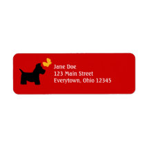 Scottie Dog Labels to Customize
