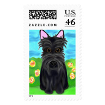 Scottie Dog postage by totallypainted Scottie Dog postage