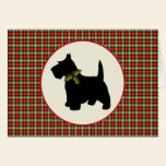 Scottie Dog Scotch Plaid Christmas cards