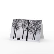 Scottie in Snowy Woods card