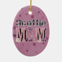 Scottie MOM Christmas Tree Ornament