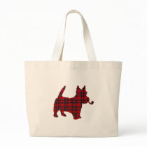 Scottie Scots Terrier Tartan Dog bags