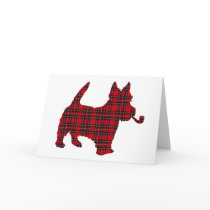 Scottie Scots Terrier Tartan Dog cards by Funkart Scottie Scots Terrier Tartan Dog cards