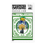 Scottie Vintage Christmas postage
