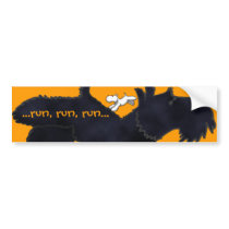 Scottie/Westie Run Bumper Sticker bumper stickers