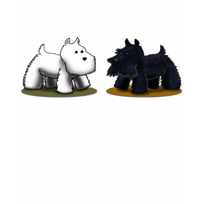 Scottie & Westie T-shirt by AnAdGuy