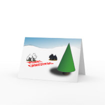 Scottie/Westie Tannenbaum cards