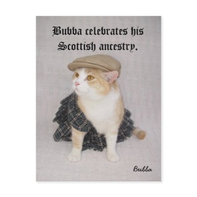 Scottish Bubba Post Card by myrtieshuman