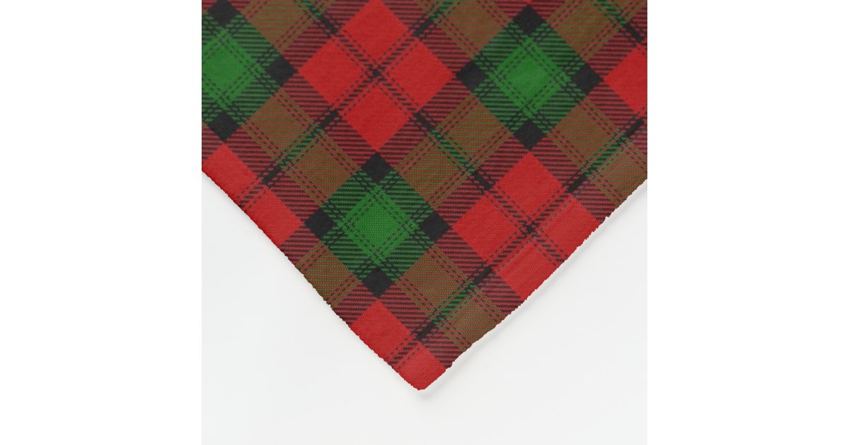 Scottish Clan Kerr Classic Tartan Fleece Blanket | Zazzle