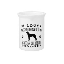 Scottish Deerhound Dogs design Pitcher