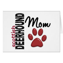 Scottish Deerhound Mom 2 Card