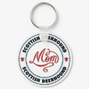 SCOTTISH DEERHOUND mom keychain