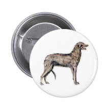 Scottish Deerhound Pinback Buttons