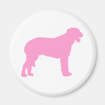 Scottish Deerhound (pink) Magnets