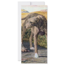 Scottish deerhound customized rack card