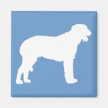 Scottish Deerhound (white) Fridge Magnet
