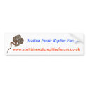 Scottish Exotic Reptiles Forum Bumper Sticker bumper stickers