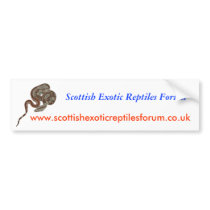 Scottish Exotic Reptiles Forum Bumper Sticker bumper stickers