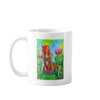 SCOTTISH FAIRY THISTLES mug