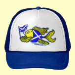 Scottish Fish with Scottish Flag hats