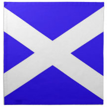 Scottish flag napkins