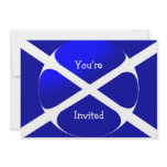 Scottish Flag With Bubble Invitation
