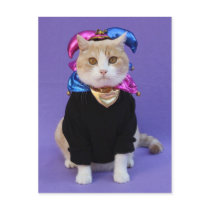 Scottish Fold Jester postcards by myrtieshuman Scottish Fold Jester postcards