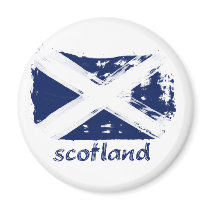 Scottish grunge flag design magnet